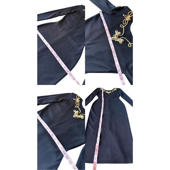 Vintage 1980’s Fusion Wool Blend Plunging V-Back Maxi Sweater Dress - Picture 14 of 14